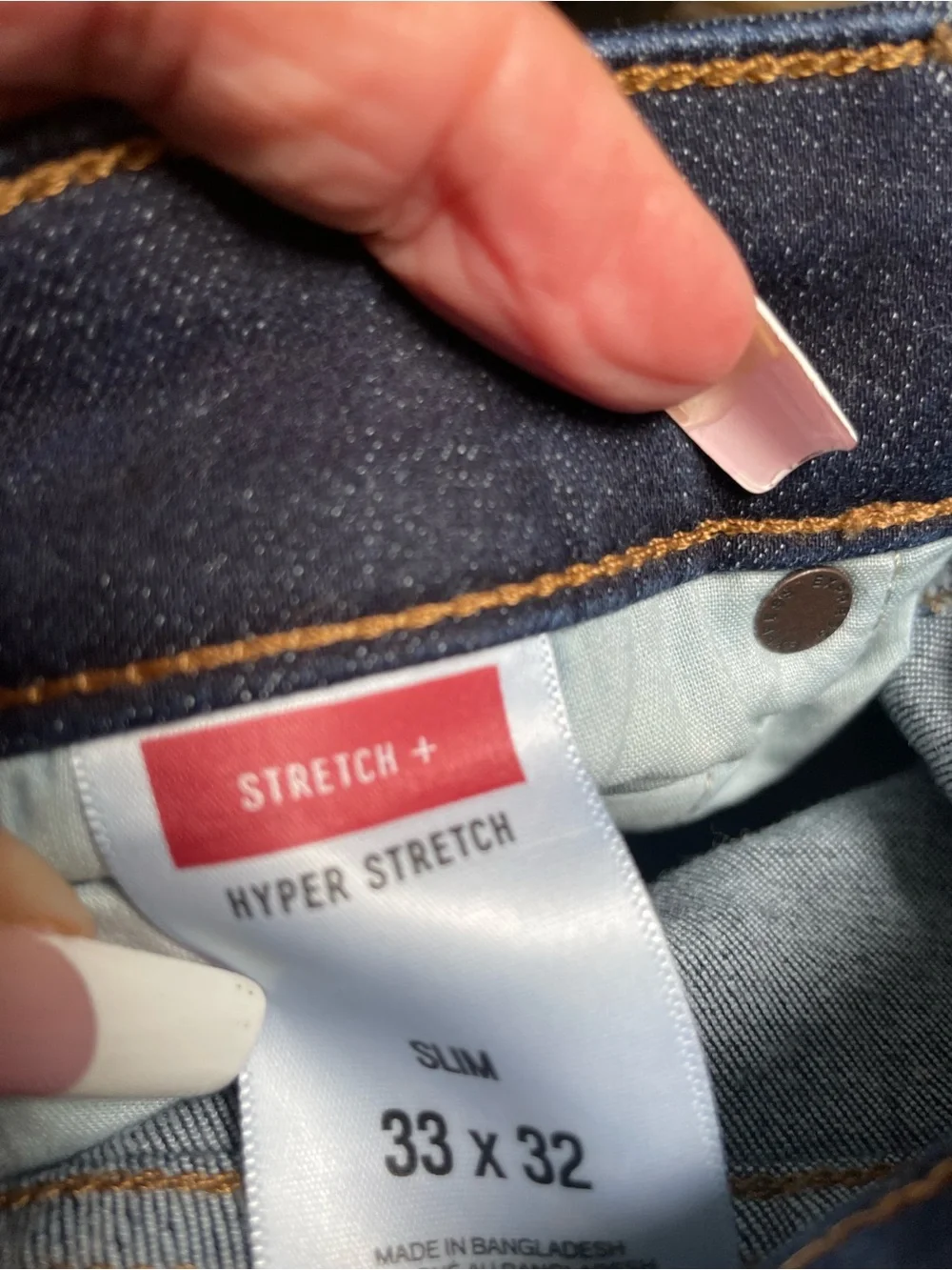 Express Men's Slim Jeans in Dark Indigo